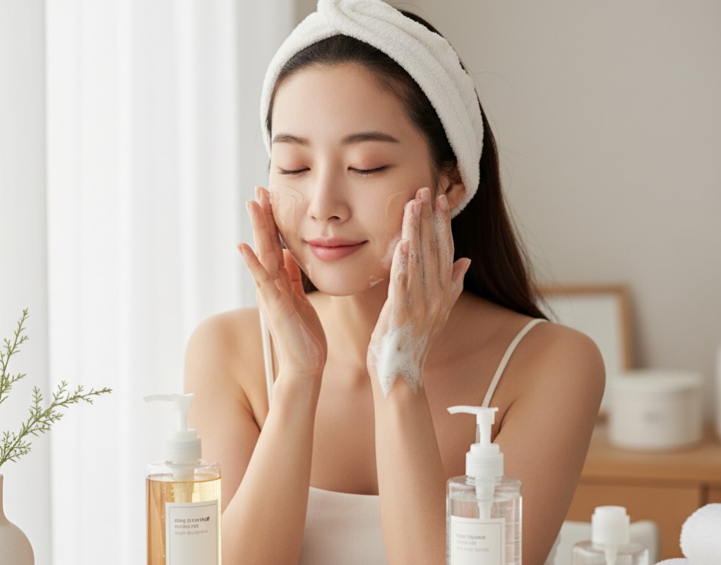 Démaquillant et routine skincare coréenne