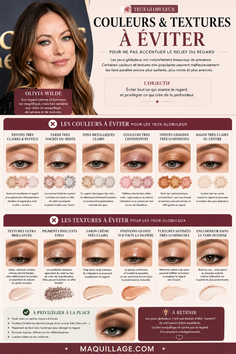 Comment maquiller des yeux globuleux sans les durcir