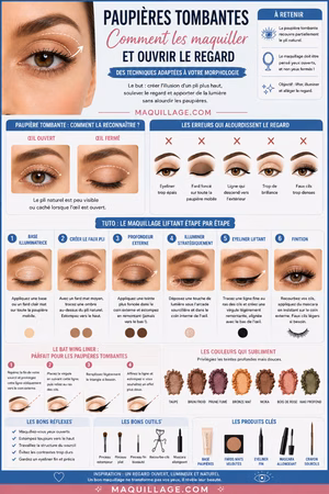La plus grosse erreur maquillage paupière tombante