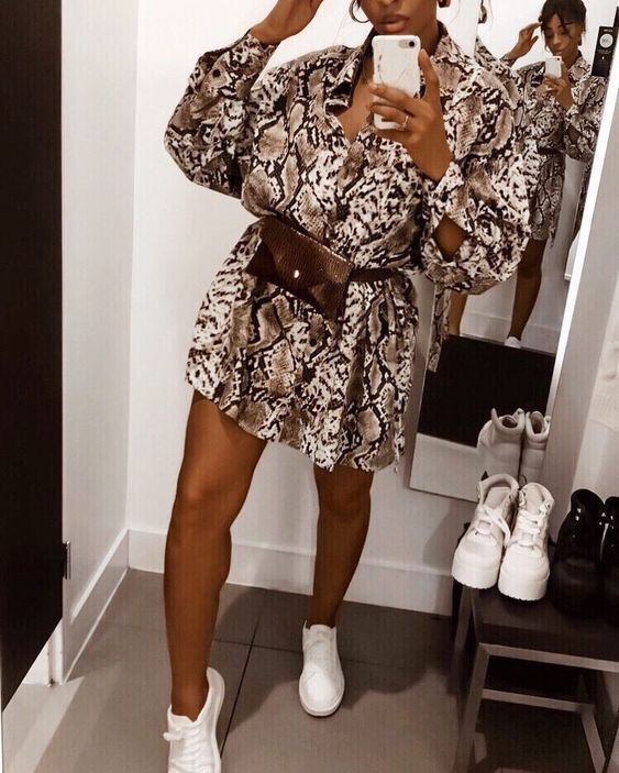 look imprimé aniaml python