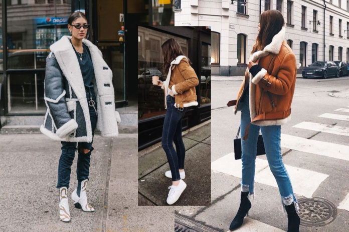 blouson-aviateur-pour-femme-en-peau-lainée-tendance blouson aviateur pour femme en peau lainée tendance