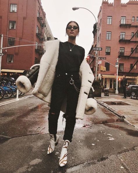 blouson aviateur pour femme en peau lainée tendance