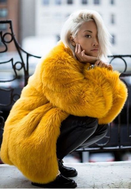 comment porter le manteau en fausse fourrure