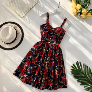 robe guinguette fleurie