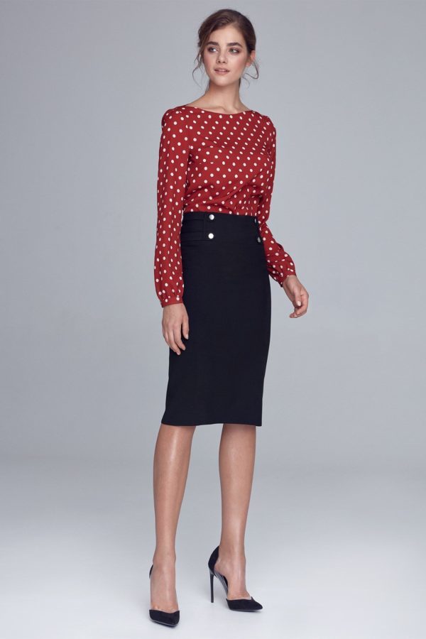 tenue guinguette jupe crayon