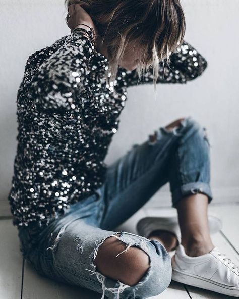 comment porter une robe en sequins et paillettes