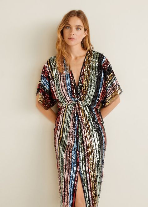 comment porter une robe en sequins et paillettes