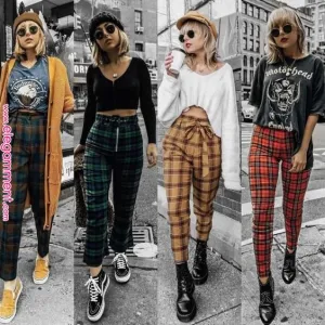 pantalon carreaux punk