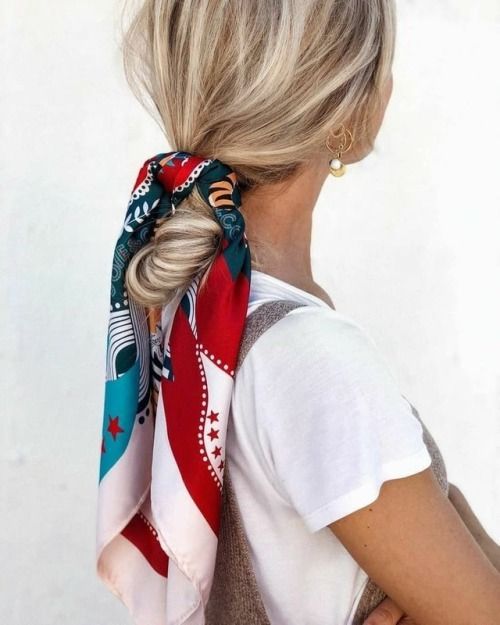 Comment nouer un foulard dans les cheveux autour du cou idées methodes