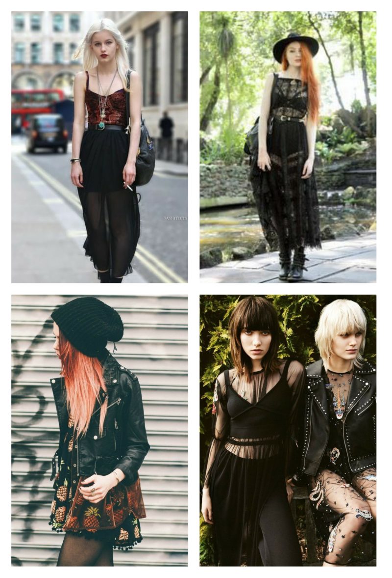 style vestimentaire femme romantqiue grunge