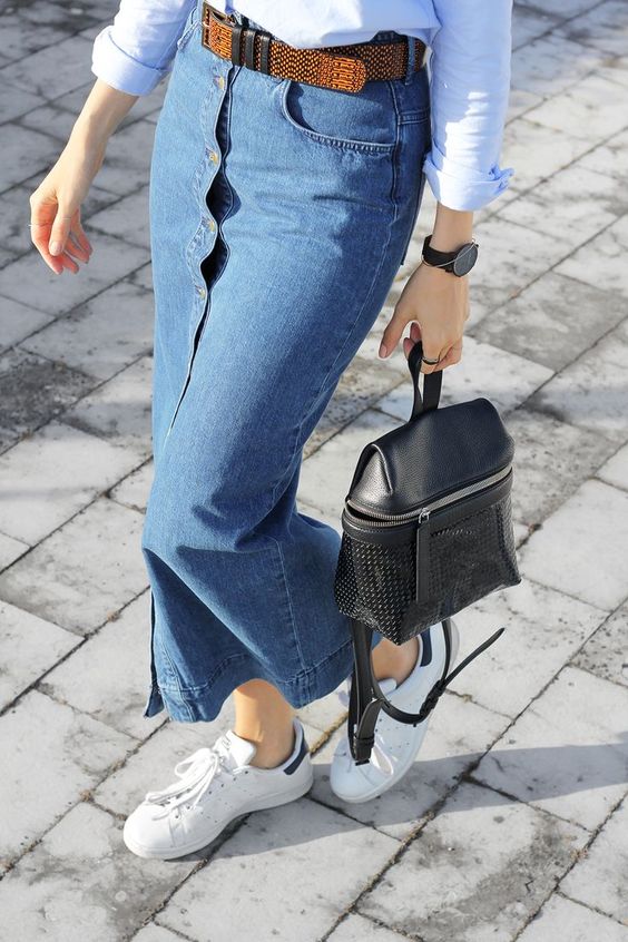 comment porter la jupe en jean idees looks et tenues
