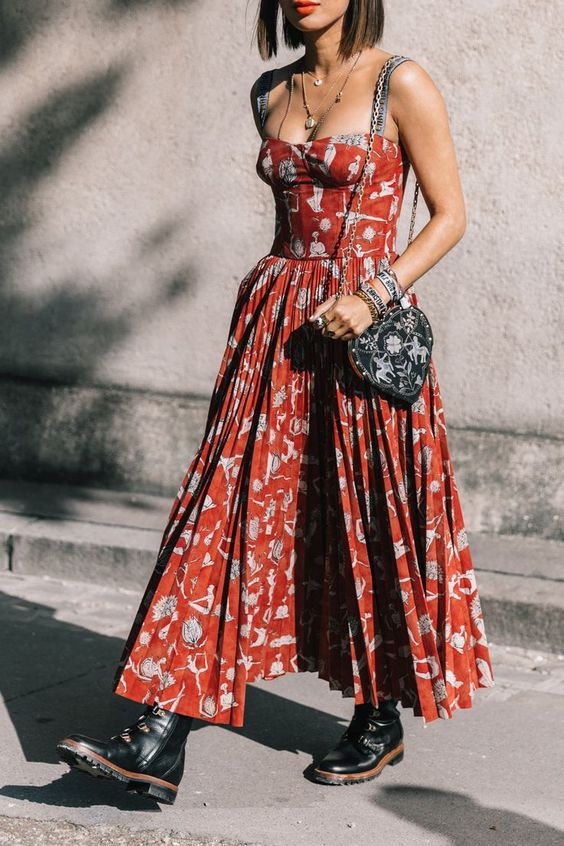 bien porter la robe bohème chic
