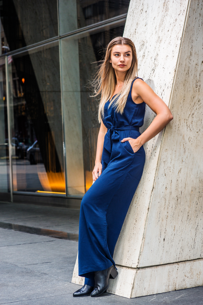 combinaison mariage bleu