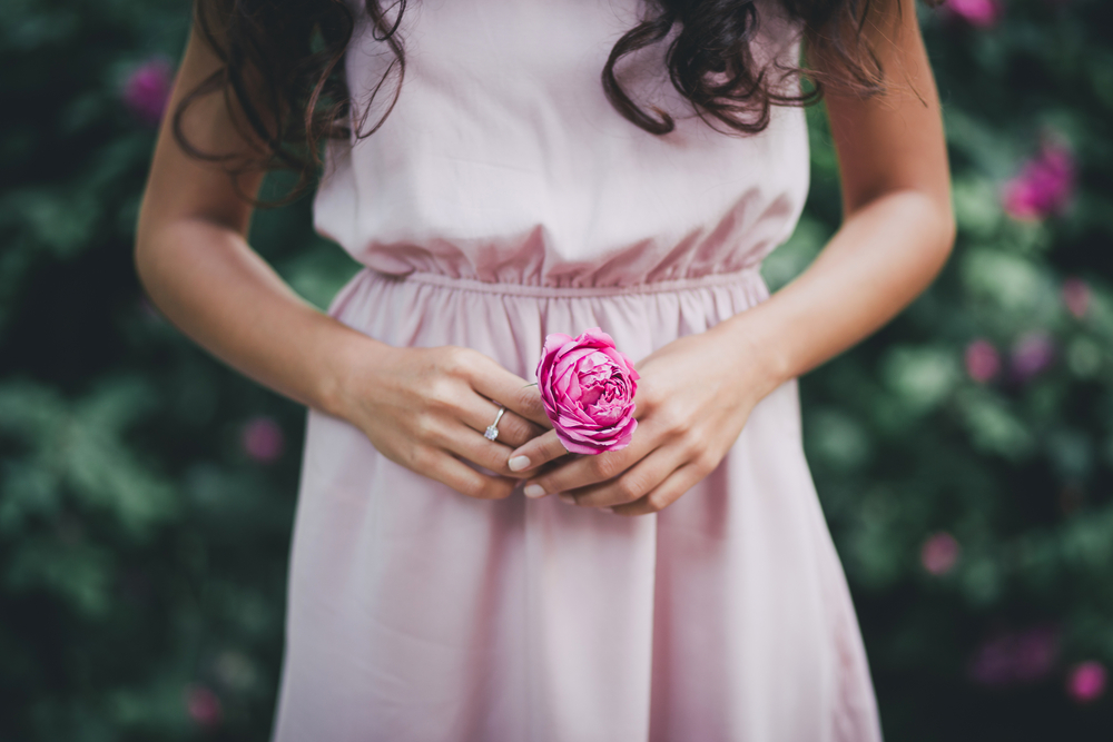 robe chic mariage rose pastel