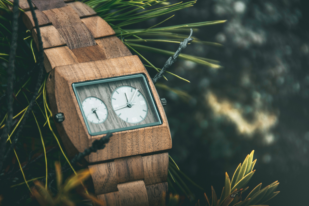 montre bois tendance