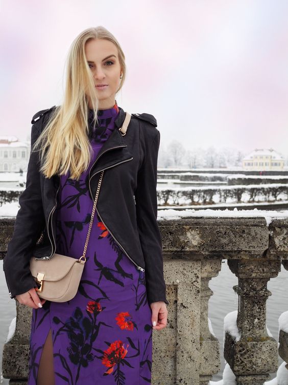 robe violette rock