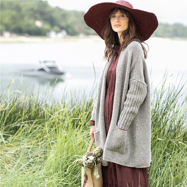gilet long femme