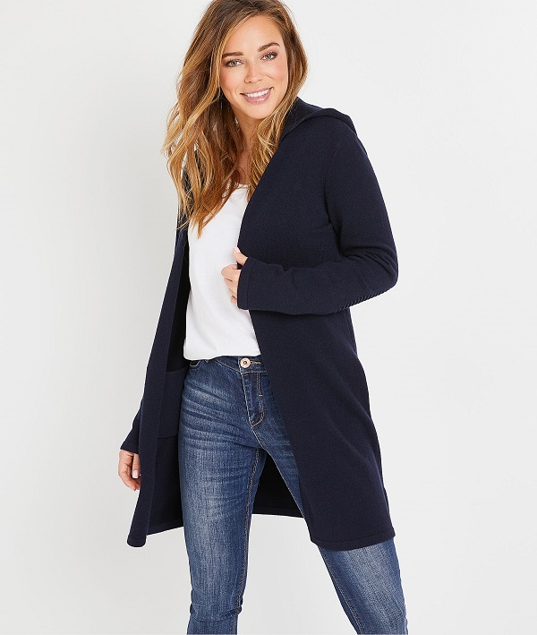 gilet long femme