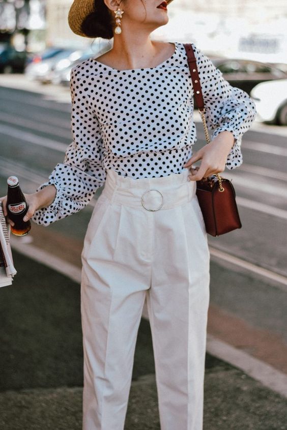pantalon taille haute