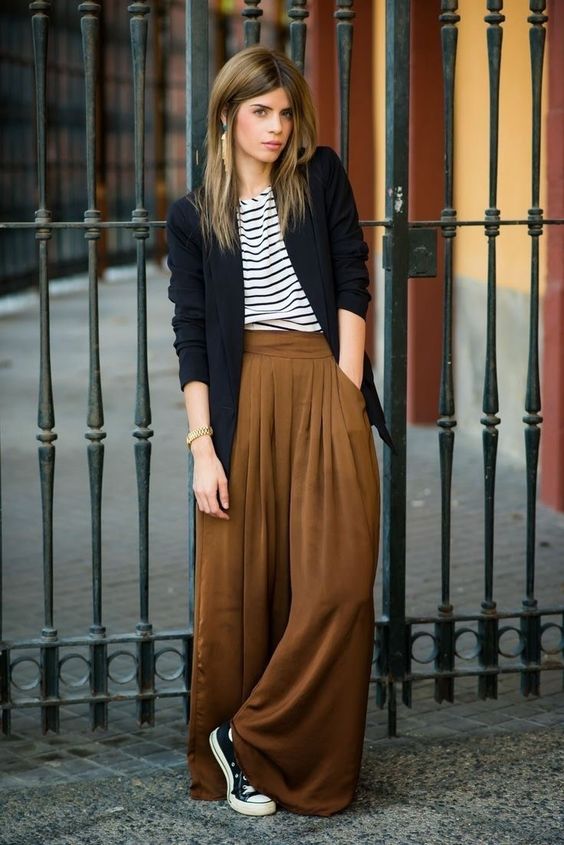 pantalon taille haute femme