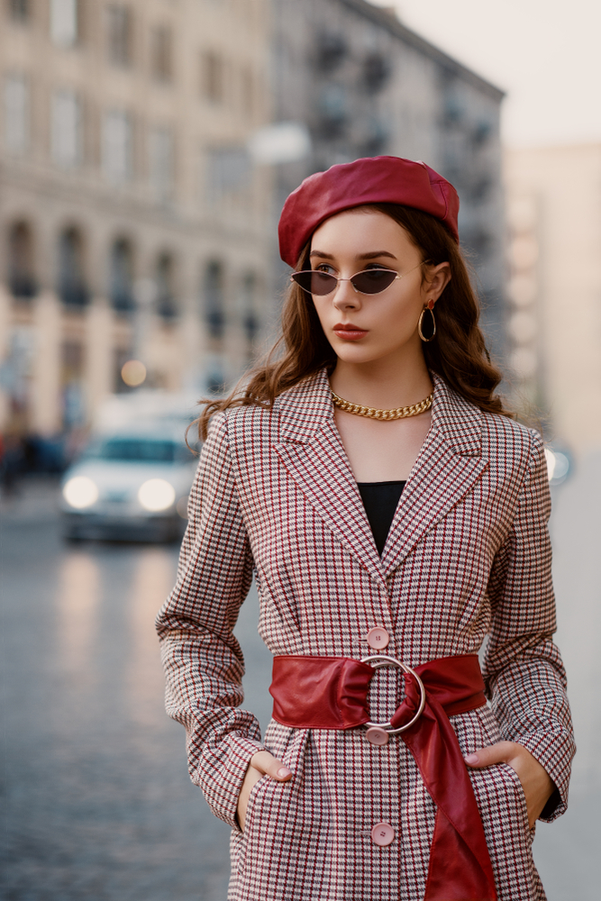 manteau pied de poule