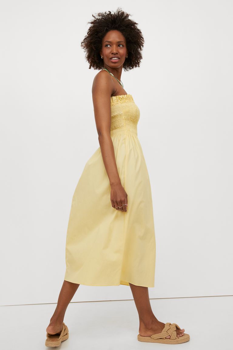 robe à smocks femme bustier