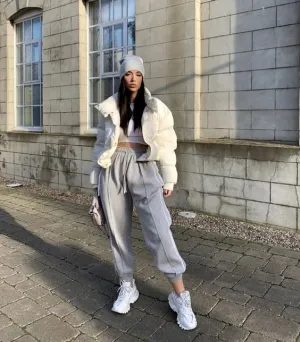 doudoune et jogging femme