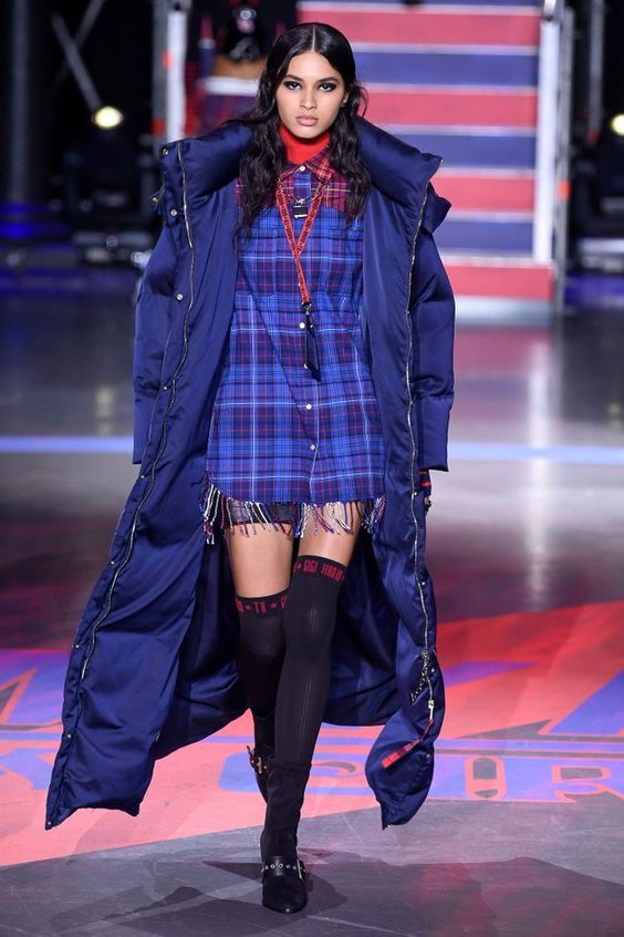 doudoune marine robe