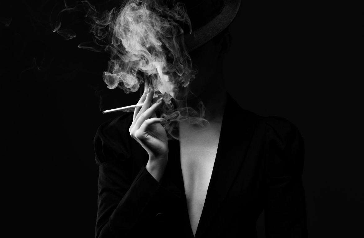 fumée cigarette peau