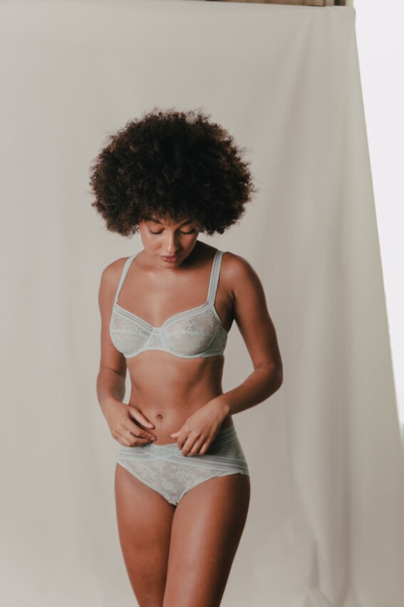 lingerie maison lejaby dentelle verte