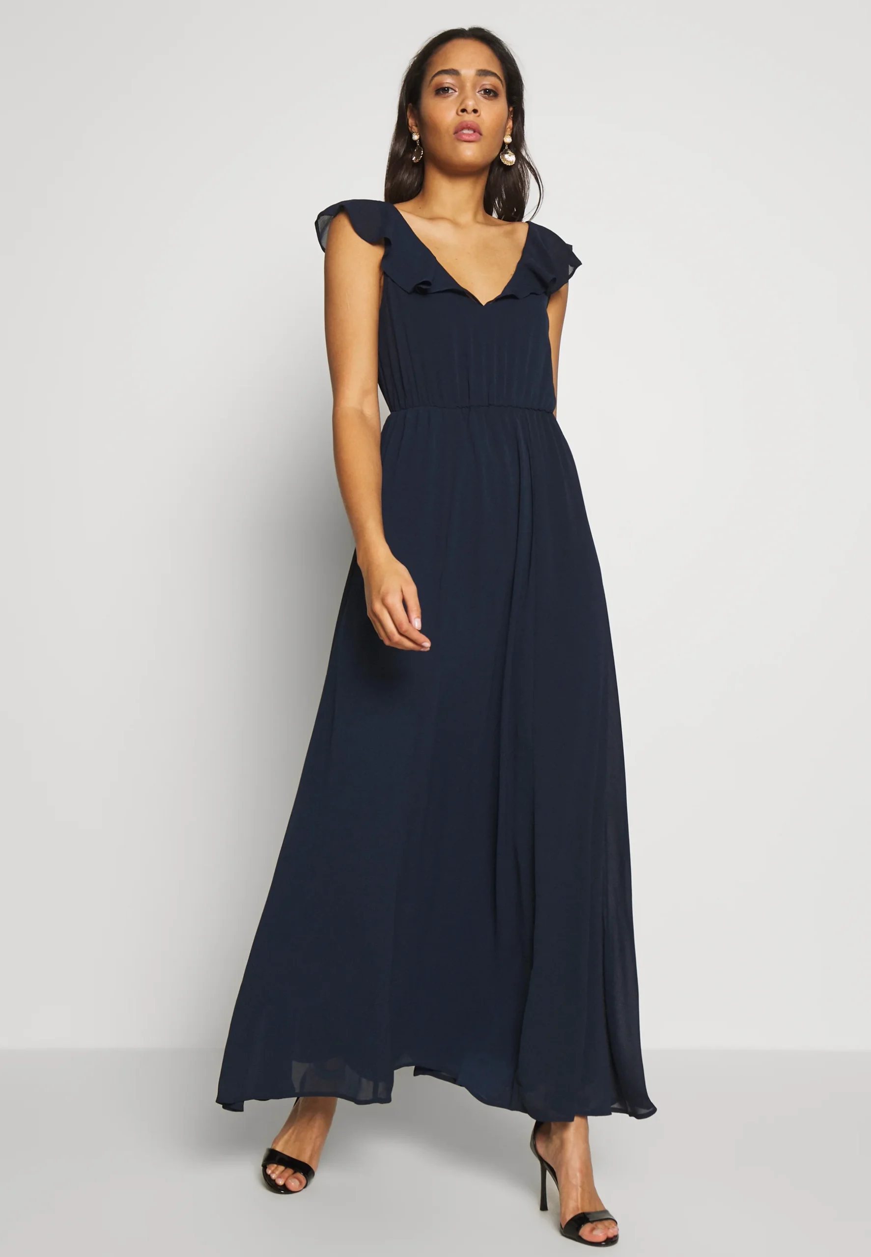 robe bleu marine longue