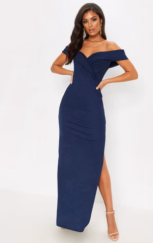 robe longue bleu marine pour mariage