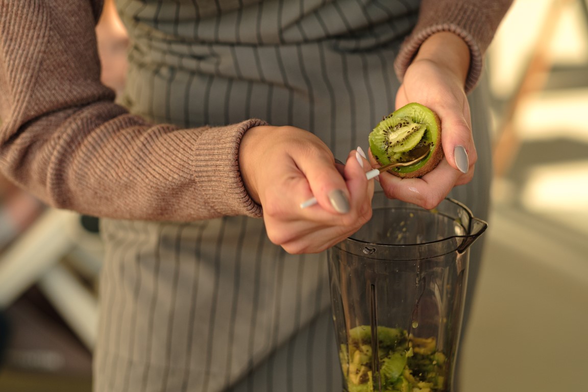 smoothie kiwi joli peau teint
