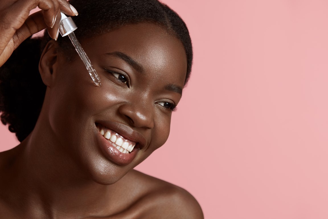 huile de beauté peau noire
