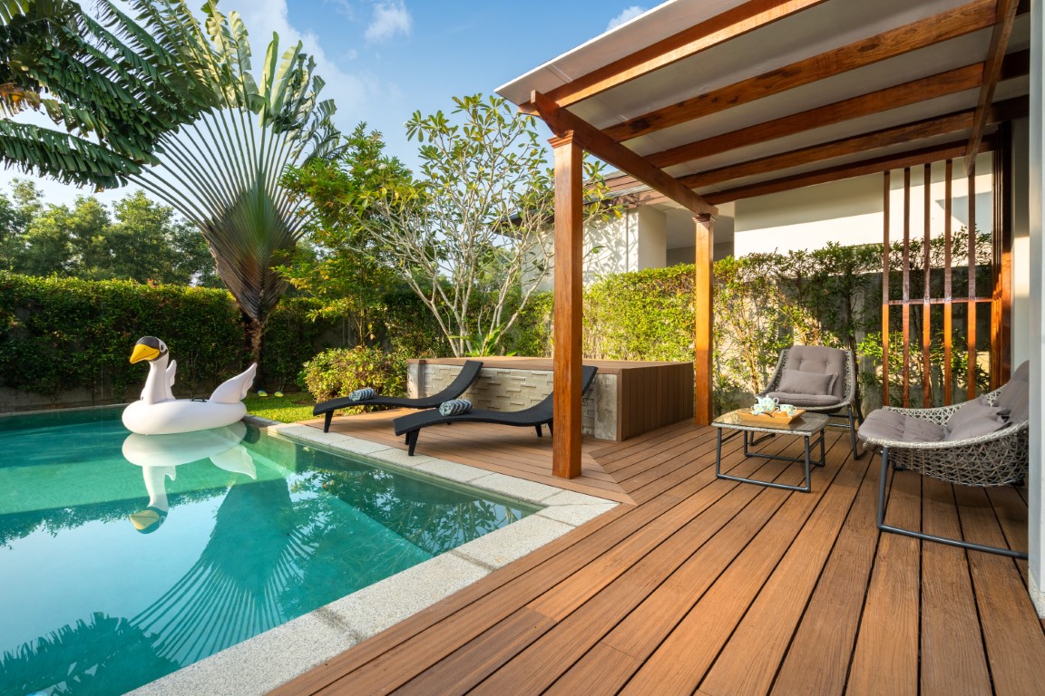 mobilier jardin transat piscine