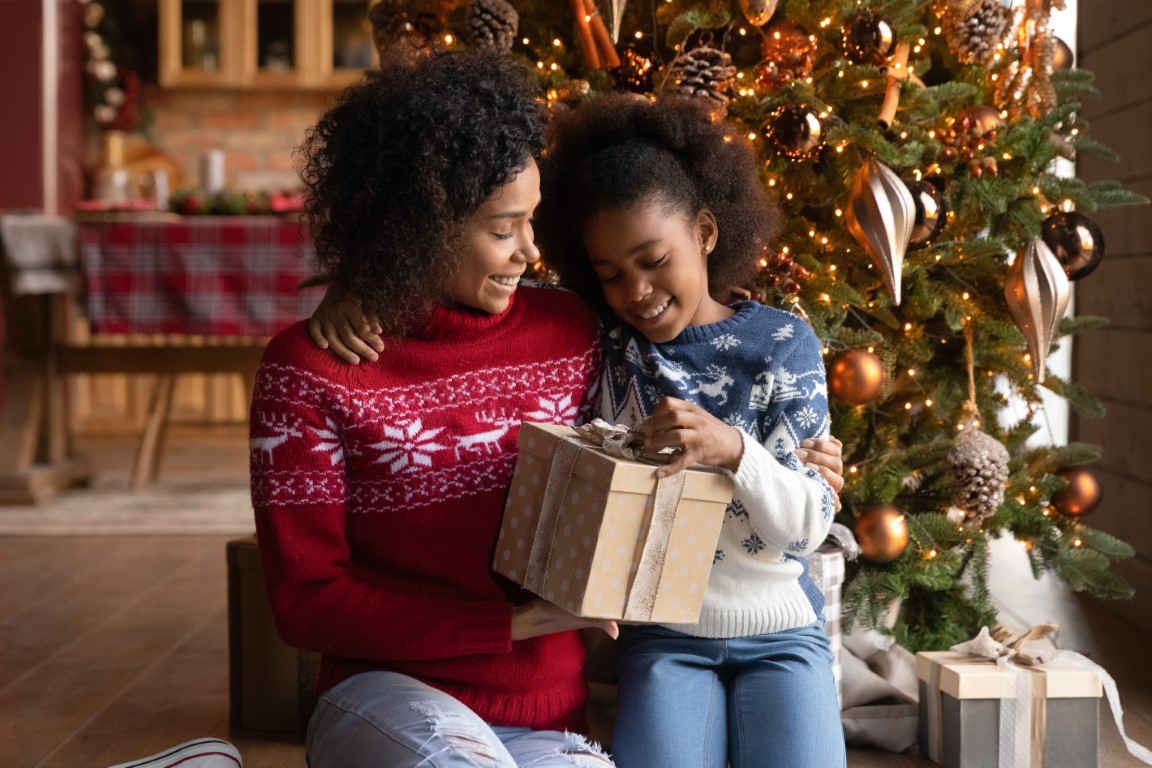 pull de noel mere fille