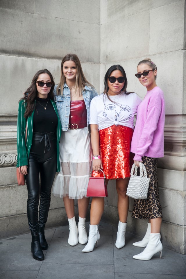 boots blanches Sixties