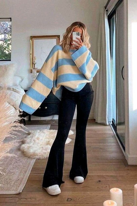 jean flare femme