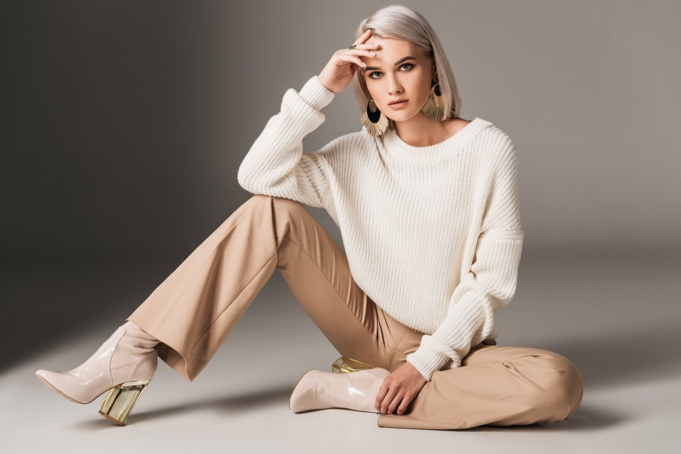 pull femme blanc