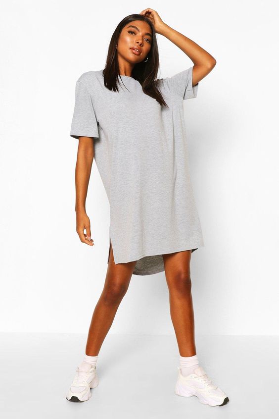 robe grise tee shirt