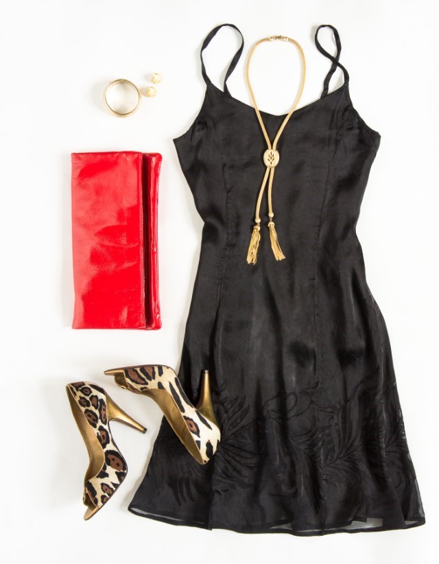 robe soirée chaussures léopard