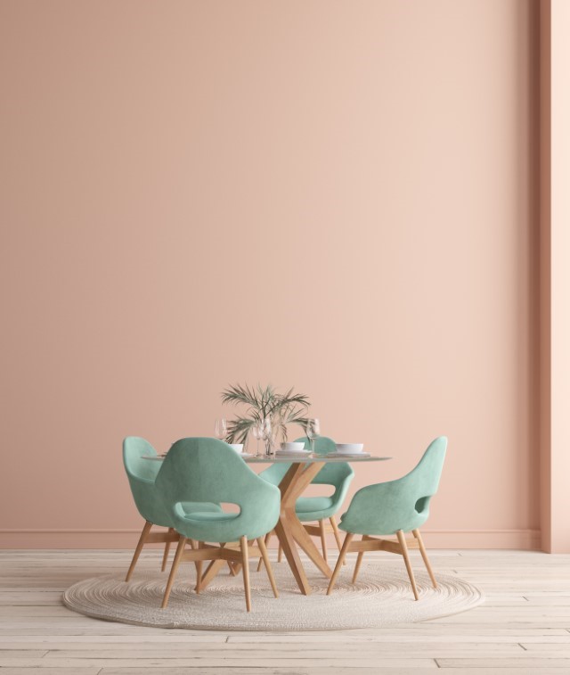 salle a manger tendance velours