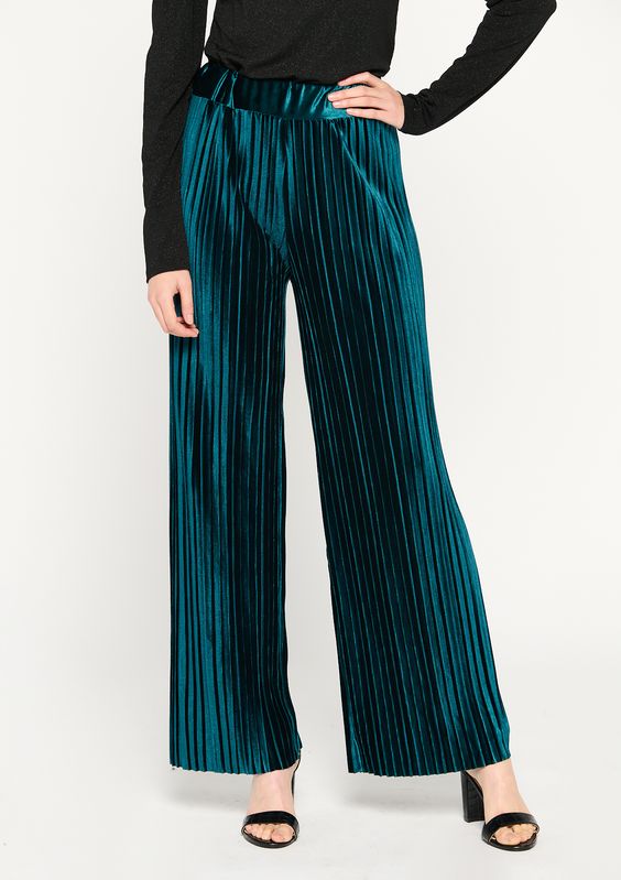 pantalon plissé velours