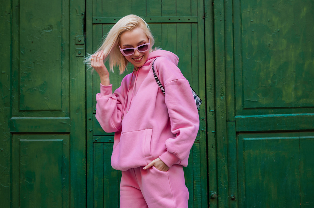 total look rose
