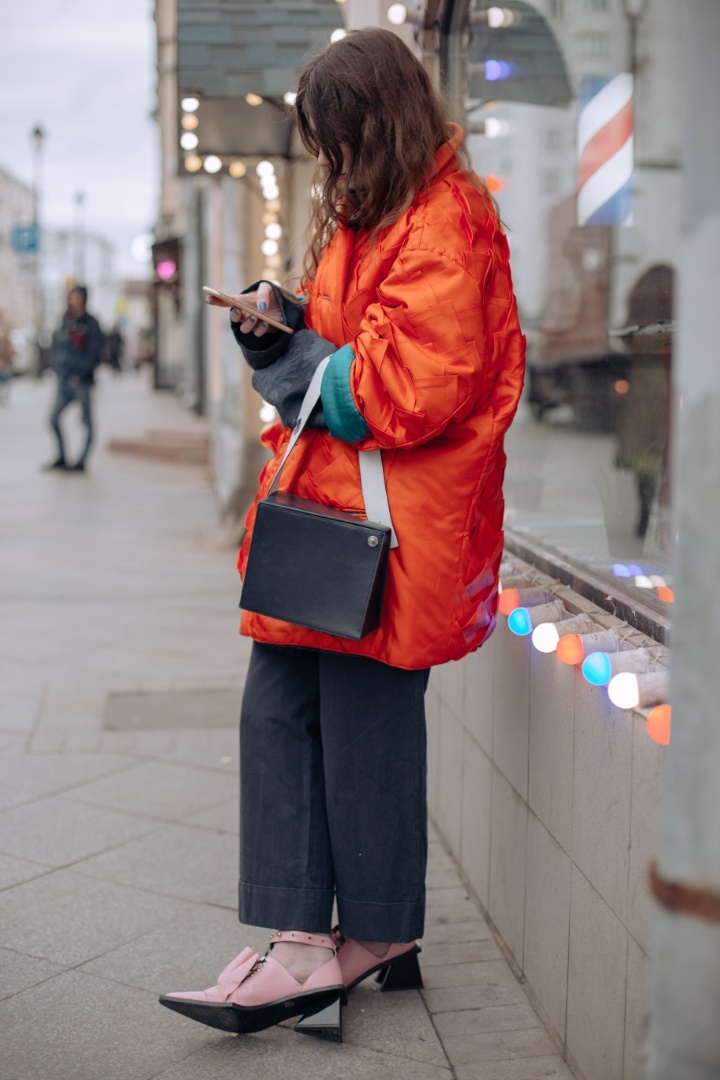 doudoune orange femme