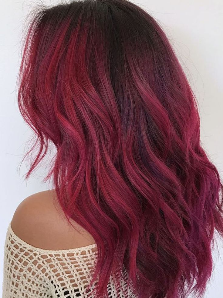 coloration rouge cerise