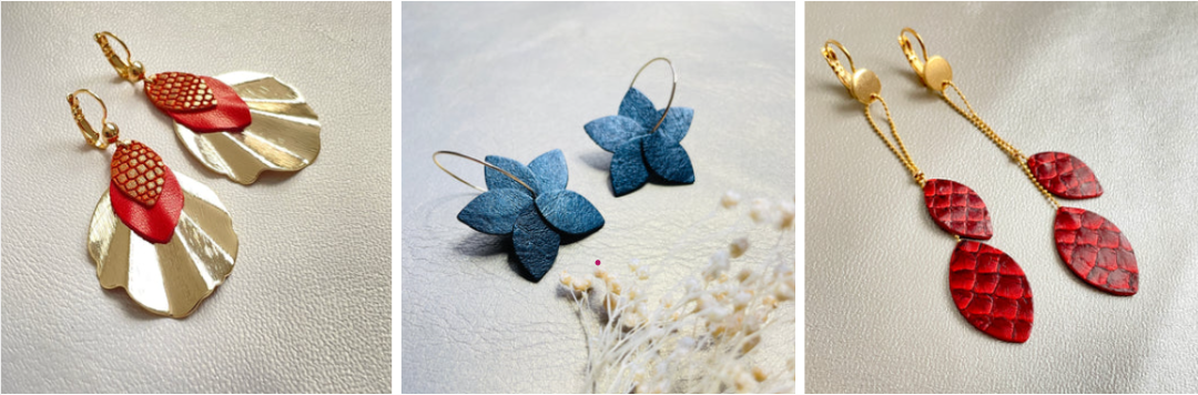 boucles en cuir