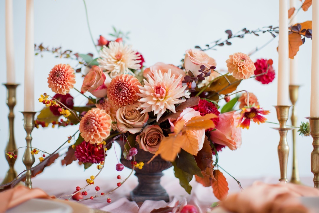 bouquet de fleurs oranges