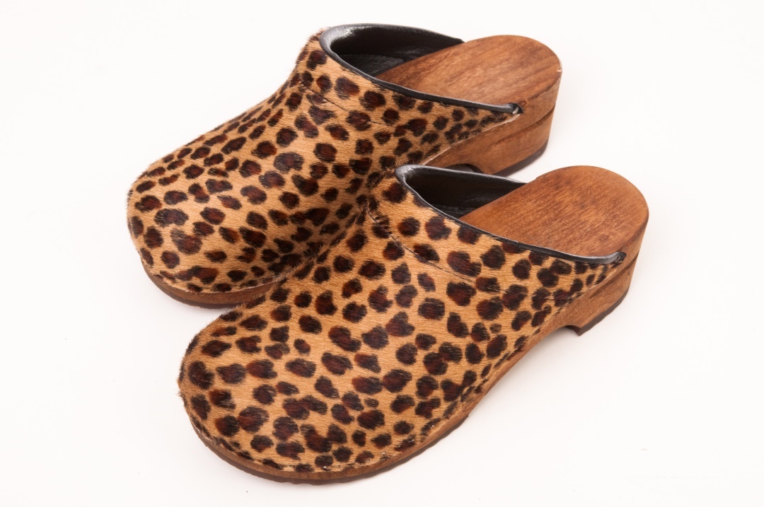 sabots femme leopard