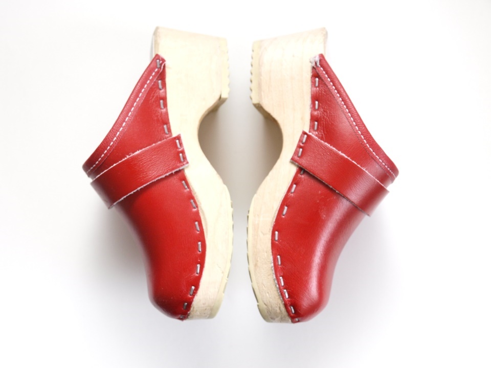 sabots femme rouge